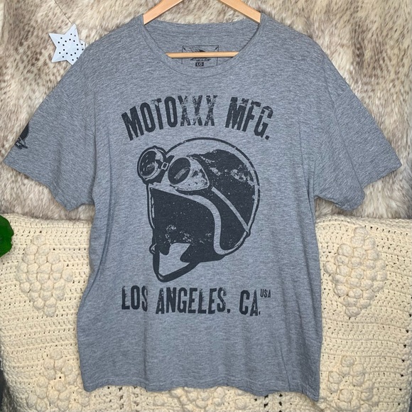 MOTOXXX Grey Short Sleeve T-Shirt - Picture 1 of 4